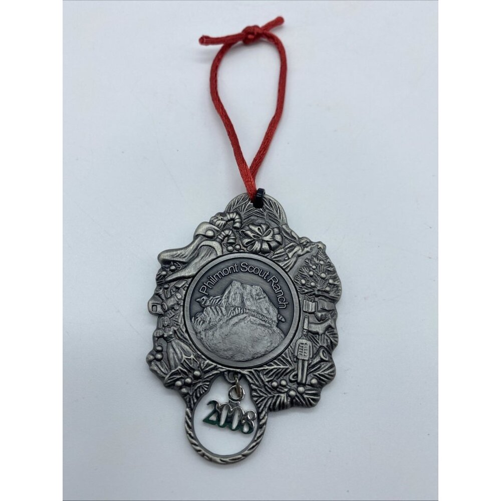 BSA Philmont Scout Ranch 2008 Christmas Ornament Boy Scout Ranch Pewter